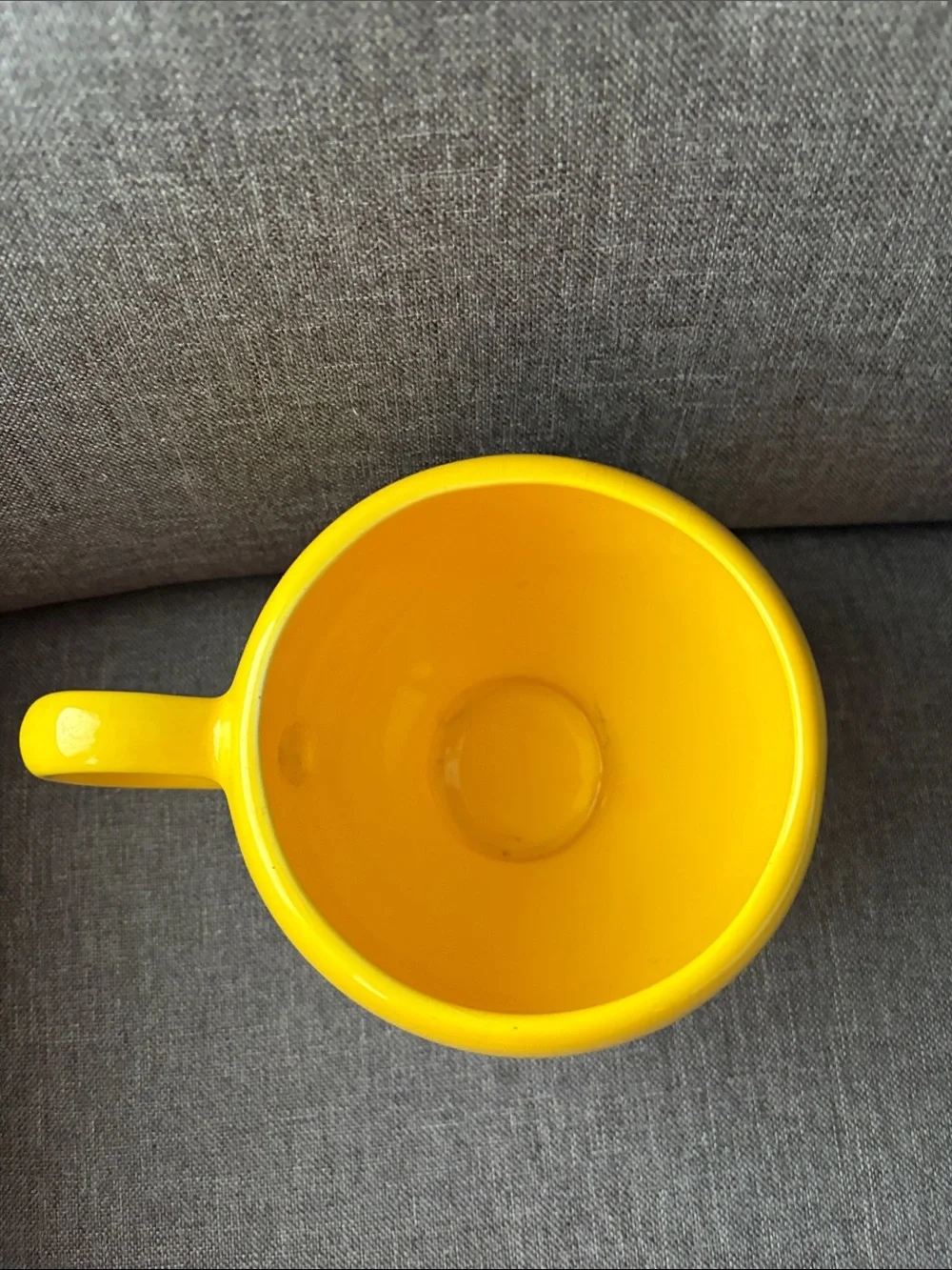 Yellow Smiley Face Ceramic planter/Flower pot by